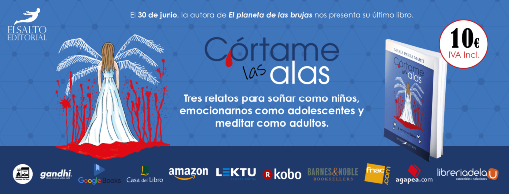 Banner publicitario de Córtame las alas y otros relatos